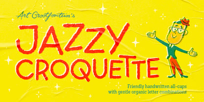 Jazzy Croquette Font Poster 1