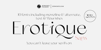 Erotique Sans Font Poster 1
