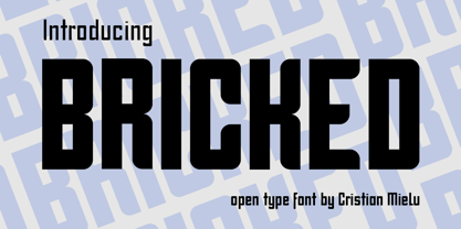 Bricked Font Poster 1