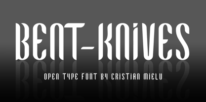 Bent Knives Font Poster 1