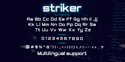 Striker Font Poster 2