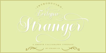 Evelyna stranger Font Poster 1