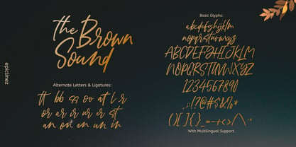 Brown Sound Font Poster 5