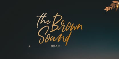 Brown Sound Font Poster 1