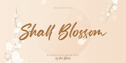 Shall Blossom Font Poster 1