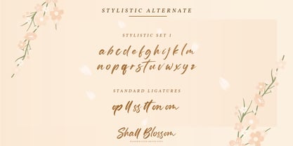 Shall Blossom Font Poster 8