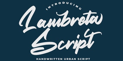 Lambreta Font Poster 1