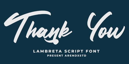 Lambreta Font Poster 8