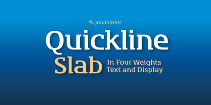 Quickline Slab Font Poster 1