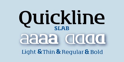 Quickline Slab Font Poster 3