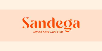 Sandega Font Poster 1