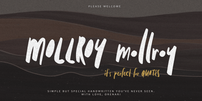 Mollroy Font Poster 1