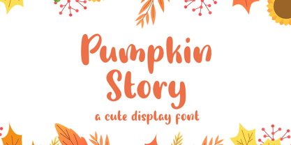 Pumpkin Story Font Poster 1
