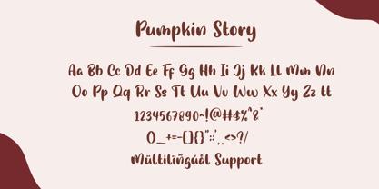 Pumpkin Story Fuente Póster 7