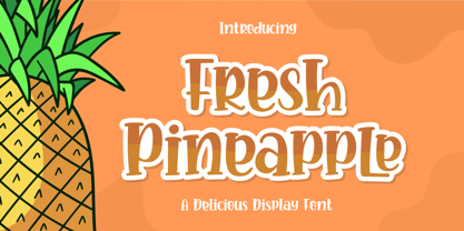 Fresh Pineapple Fuente Póster 1