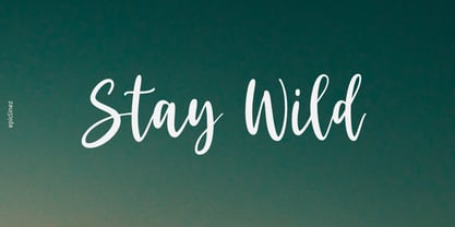 Stay Wild Font Poster 1