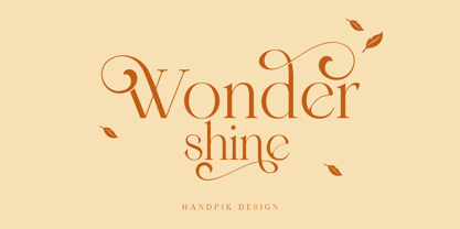 Wondershine Font Poster 1