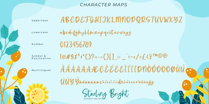 Starling Bright Font Poster 7