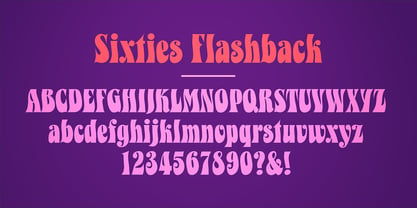 Sixties Flashback Font Poster 2