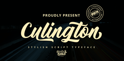 Culington Font Poster 1