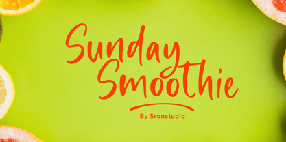 Sunday Smoothie Font Poster 1