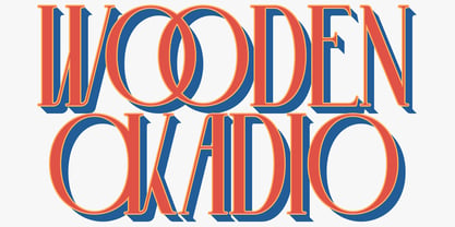 Wooden Okadio Font Poster 1