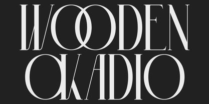 Wooden Okadio Font Poster 2