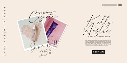 Pure and Lovely Font Poster 3