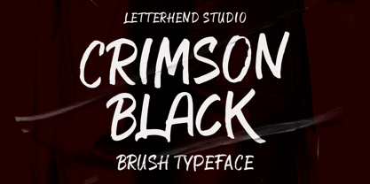 Crimson Black Font Poster 1