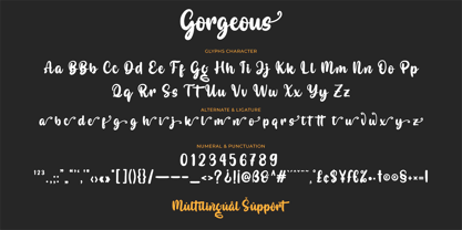 Gorgeous Girl Font Poster 12
