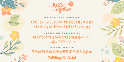 Hello Agatha Font Poster 9