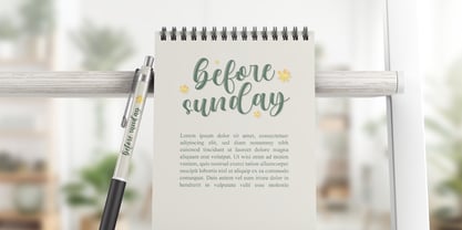 Before Sunday Font Poster 11