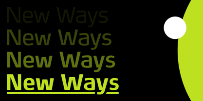 New Ways Font Poster 5