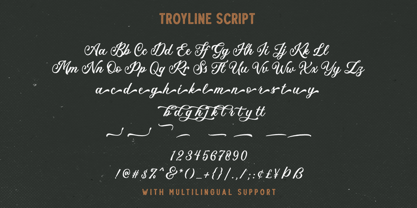 Troyline Font Poster 8