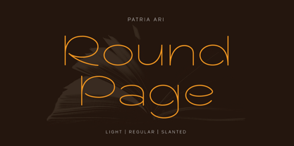 Round Page Font Poster 1