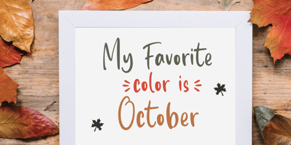 October Story Font Poster 3