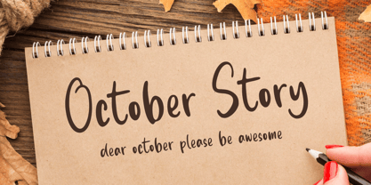 October Story Font Poster 1