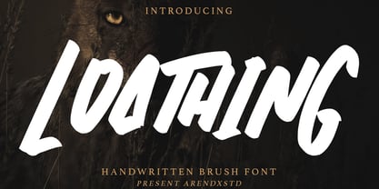 Loathing Font Poster 1