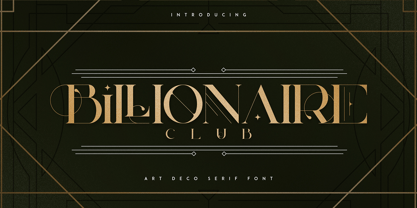 Billionaire Club Font Poster 1