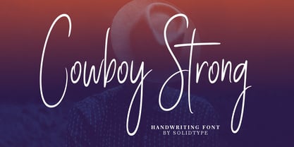 Cowboy Strong Fuente Póster 1