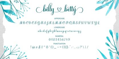 Billy Betty Font Poster 9