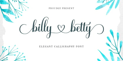 Billy Betty Font Poster 10