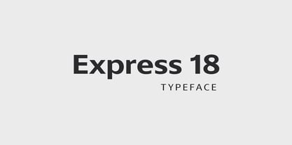 Express 18 Font Poster 1
