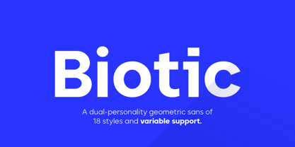 Biotic Font Poster 1