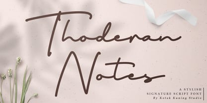 Thoderan Notes Font Poster 1