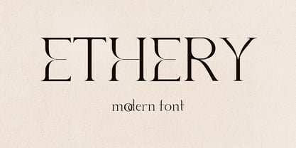 Ethery Font Poster 5