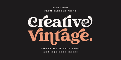 Creative Vintage Font Poster 1