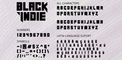 Black Indie Font Poster 3