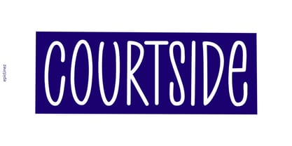 Courtside Font Poster 1