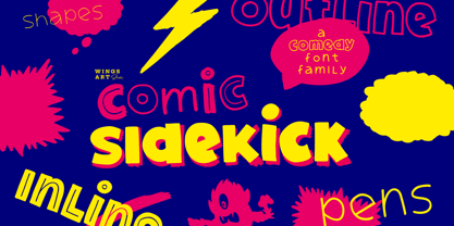 Comic Sidekick Font Poster 1